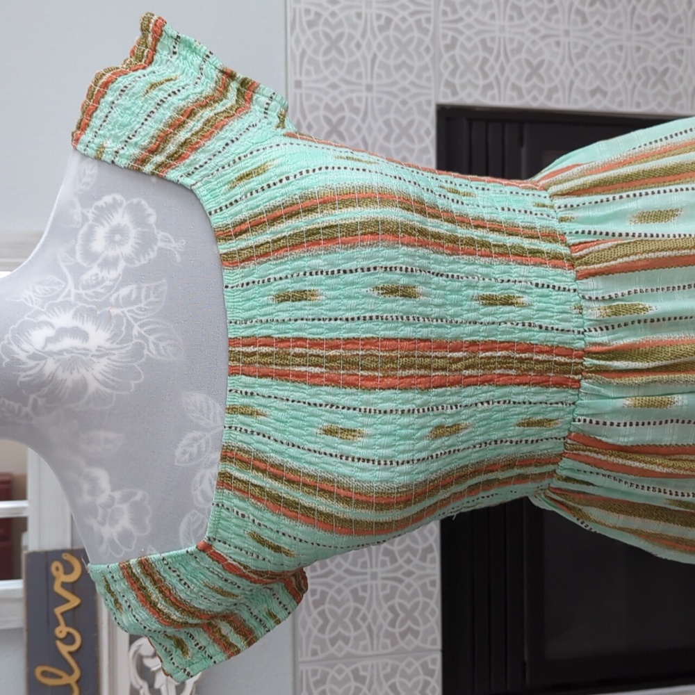 American Rag Smocked Maxi Dress Sz S